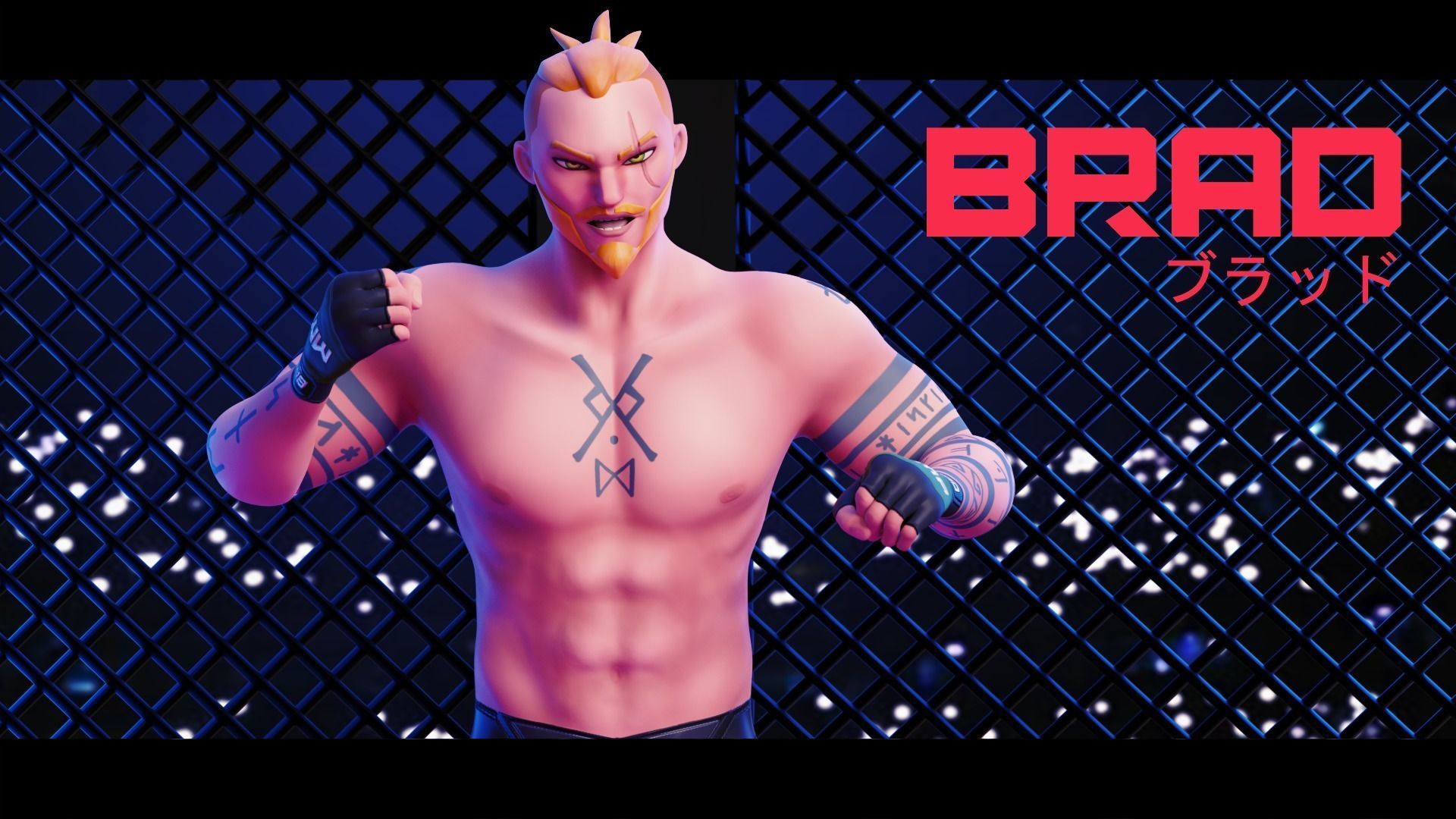 Low Poly Boxer - MMA Fighter - Brad Low-poly 3D model_27