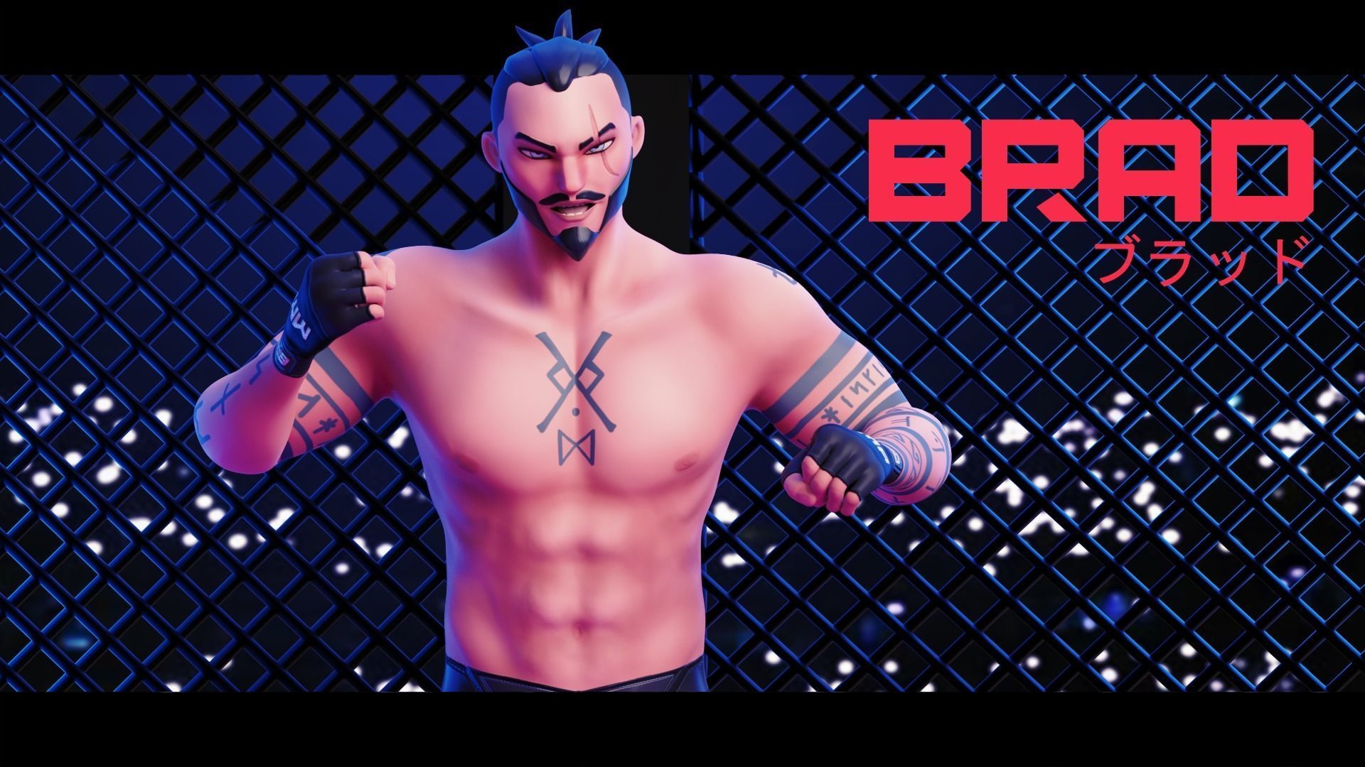 Low Poly Boxer - MMA Fighter - Brad Low-poly 3D model_29