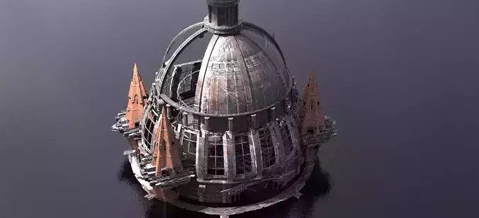 Volcano Tower castle Ruin 2