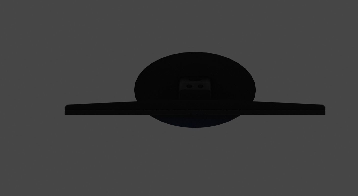 Desktop Moniter Low-poly 3D model_9