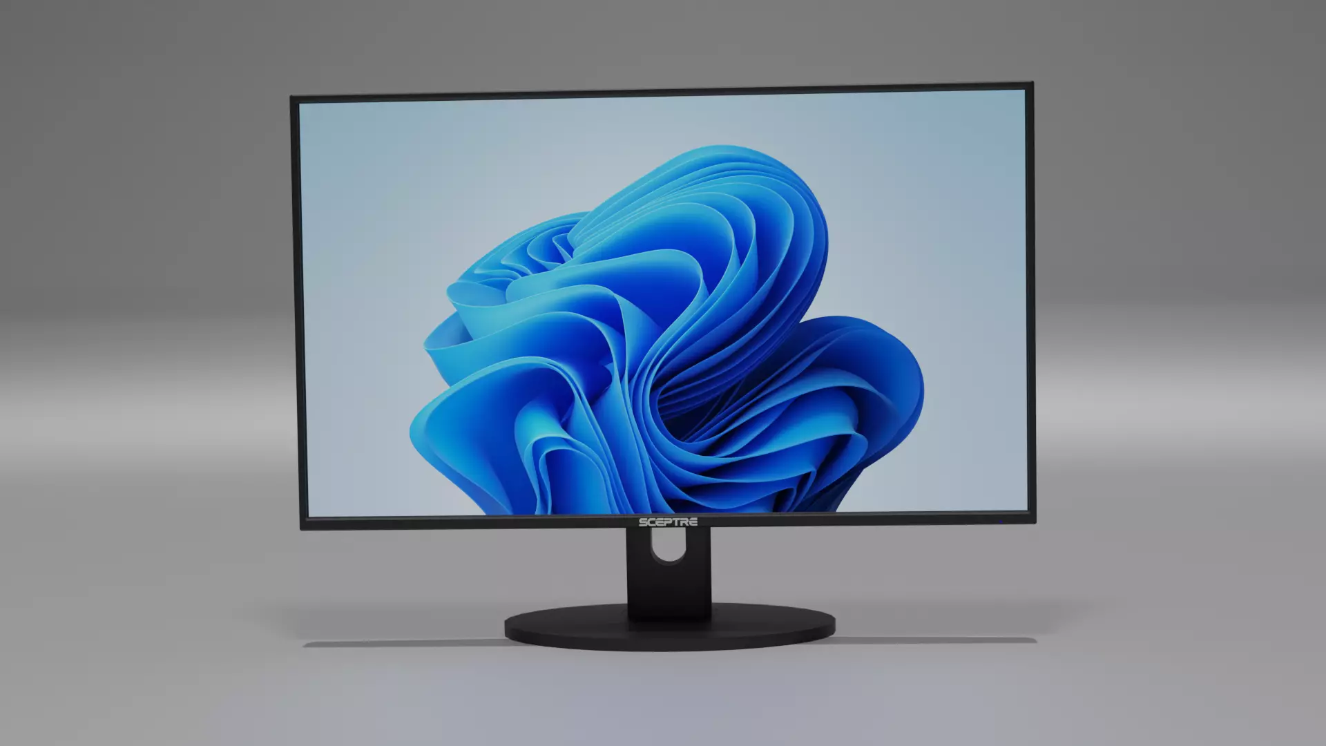 Desktop Moniter Low-poly 3D model_0