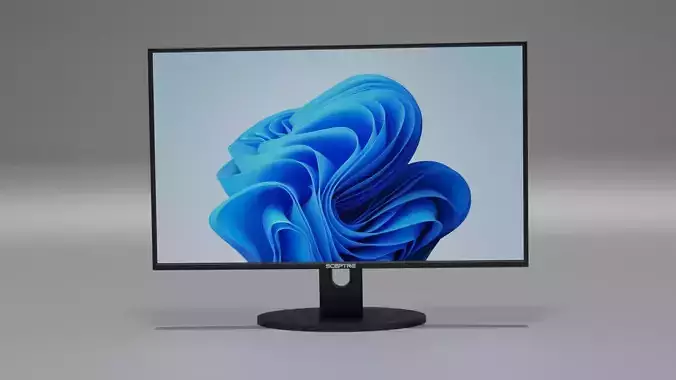 Desktop Moniter Low-poly 3D model Desktop Moniter Low-poly 3D model