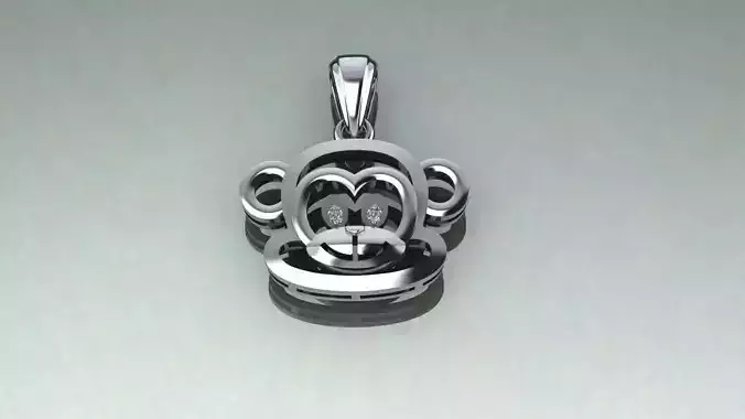 Monkeys pendant 