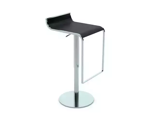 Bar stool lounge Low-poly 3D model