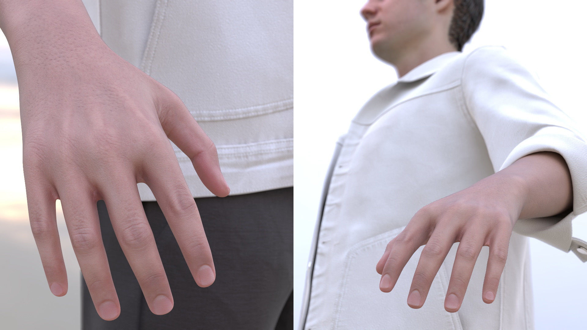 Man - Casual Outfit 10 - Modular - Rigged Low-poly 3D model_9