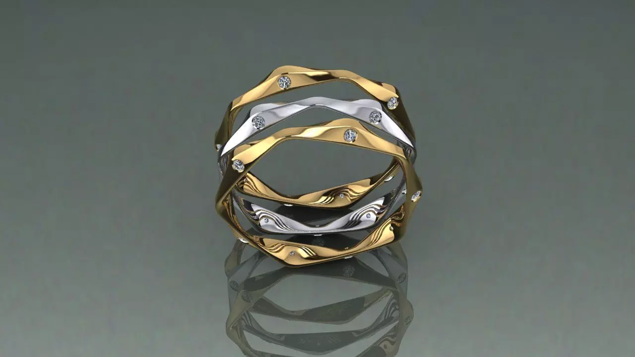 Ring stile 3D print model_0