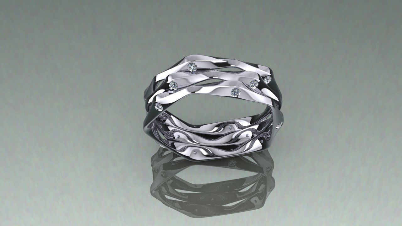 Ring stile 3D print model_4