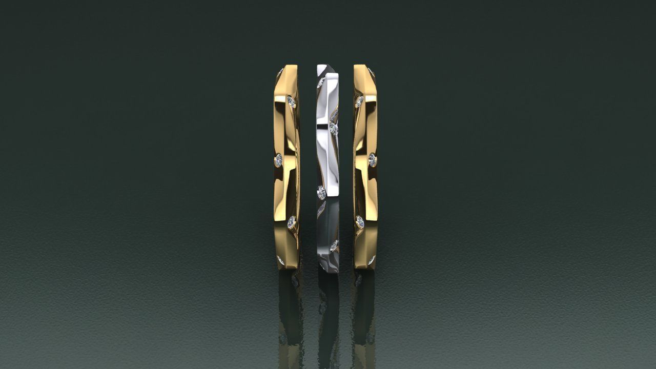 Ring stile 3D print model_3