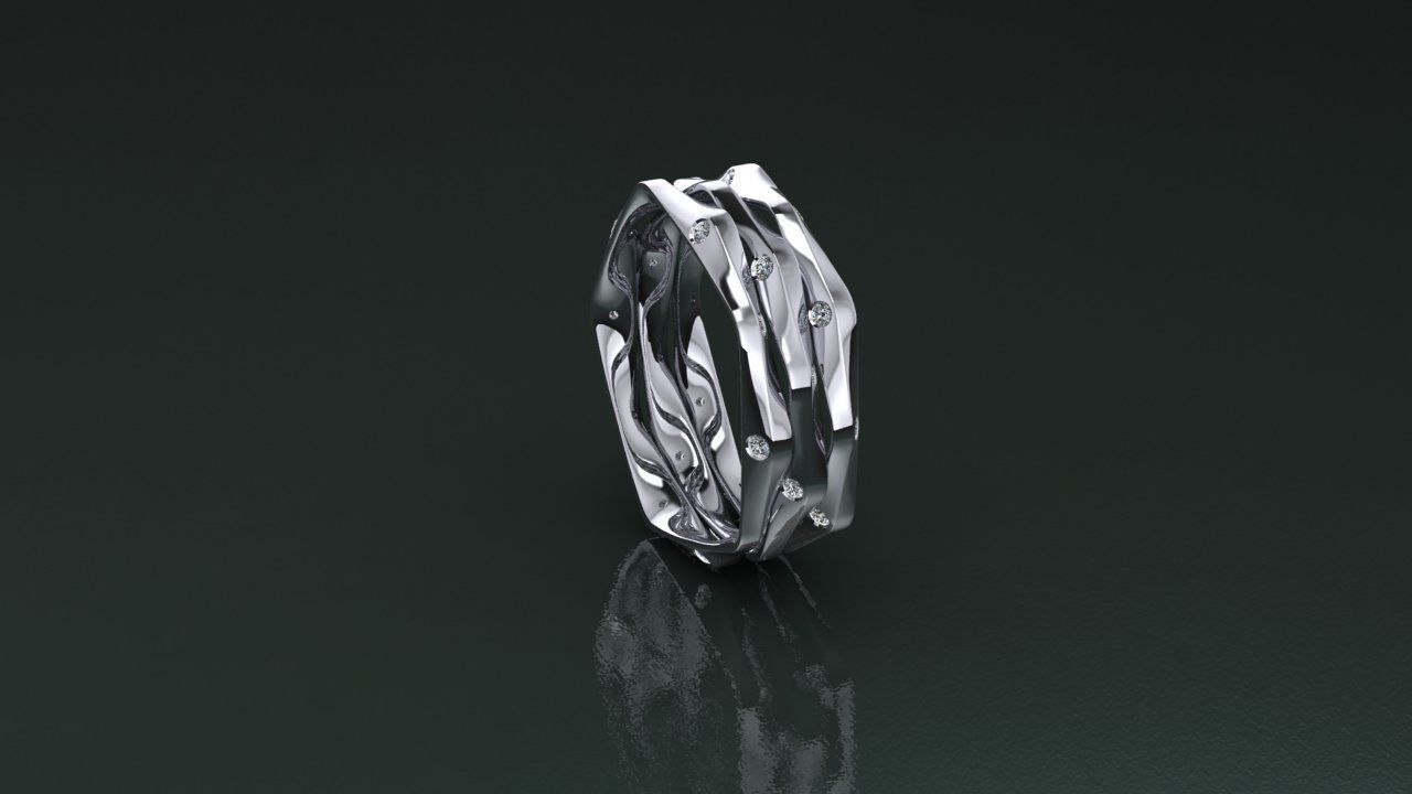 Ring stile 3D print model_5
