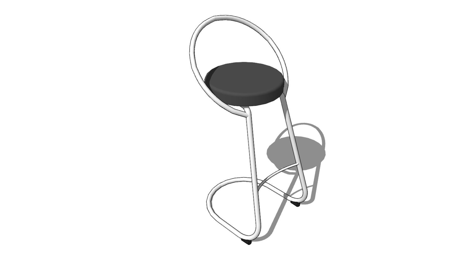 Bar stool adriano 3D model_6