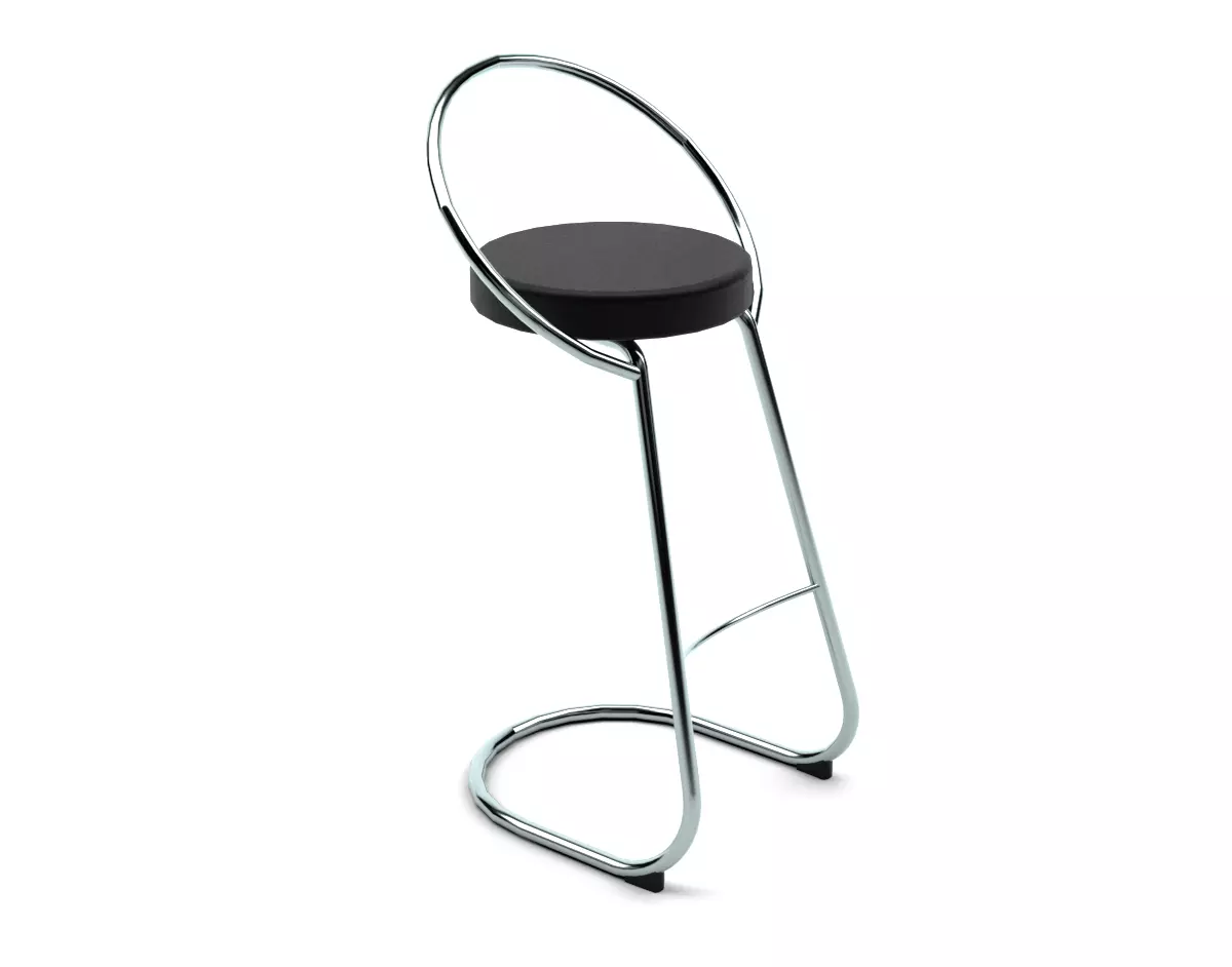 Bar stool adriano 3D model_0