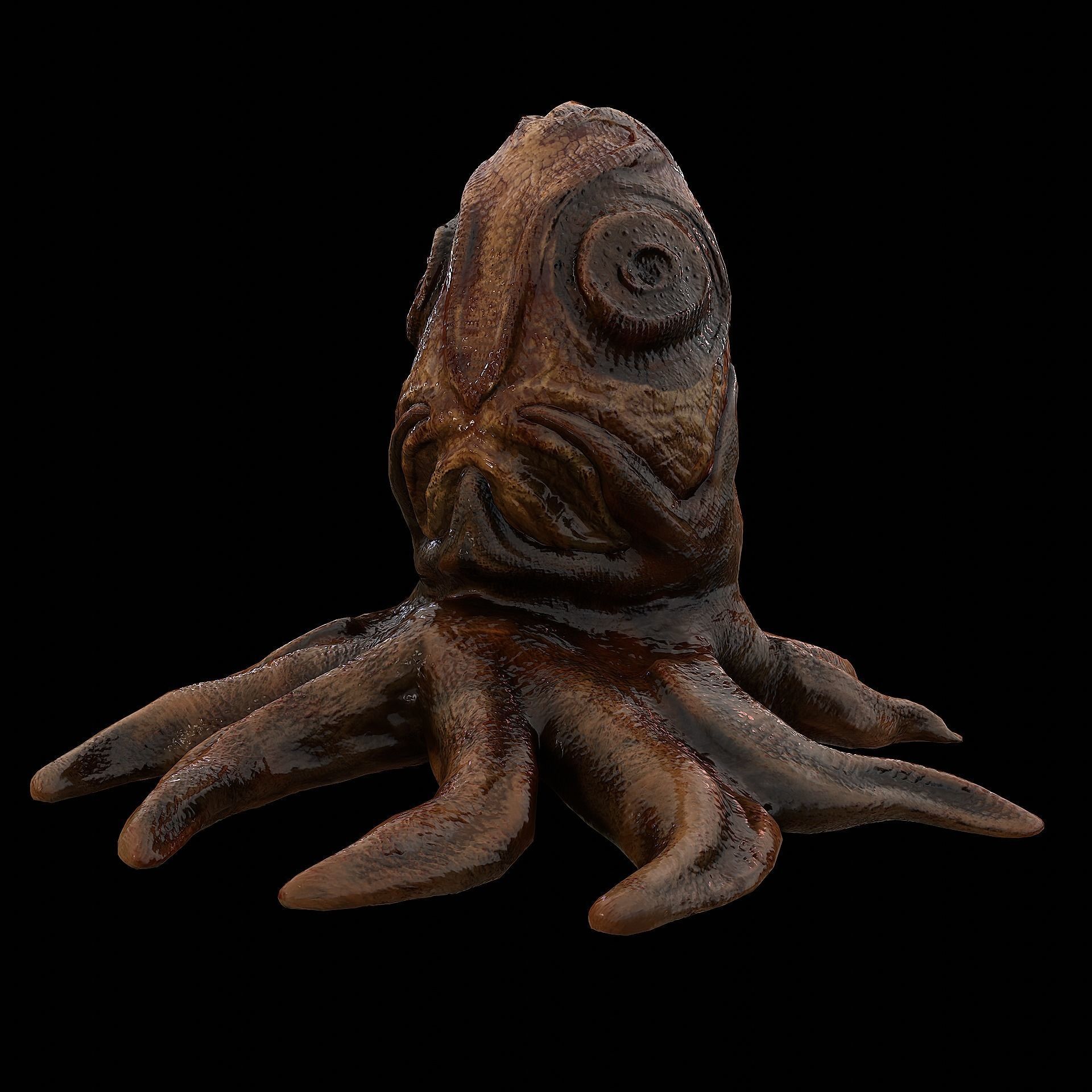 Alien Egg 5 Low-poly 3D model_15