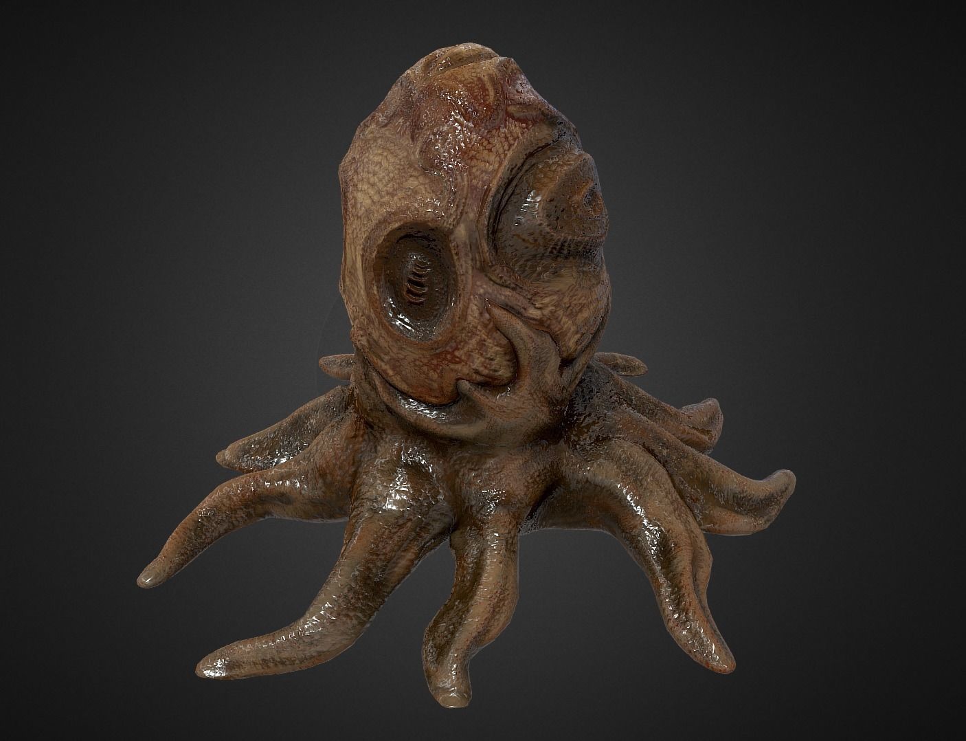 Alien Egg 5 Low-poly 3D model_30