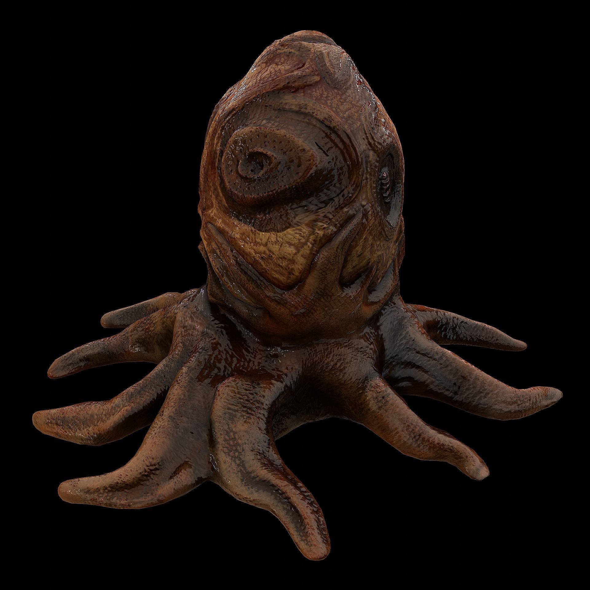 Alien Egg 5 Low-poly 3D model_17