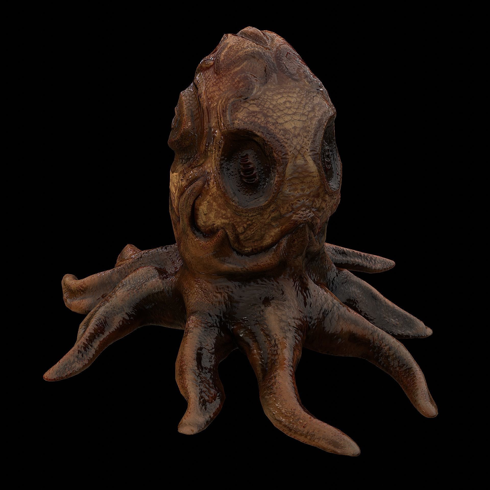 Alien Egg 5 Low-poly 3D model_18