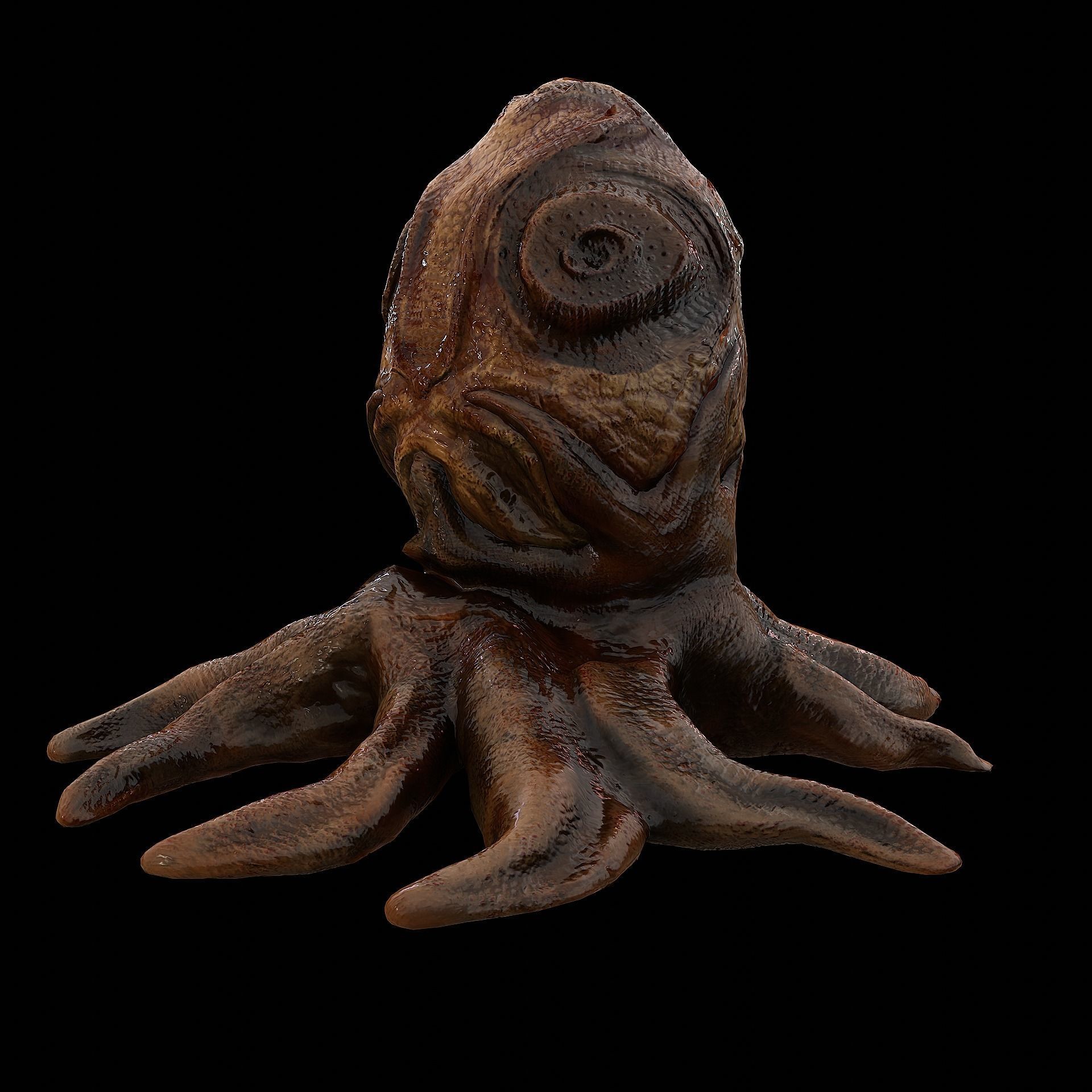 Alien Egg 5 Low-poly 3D model_16