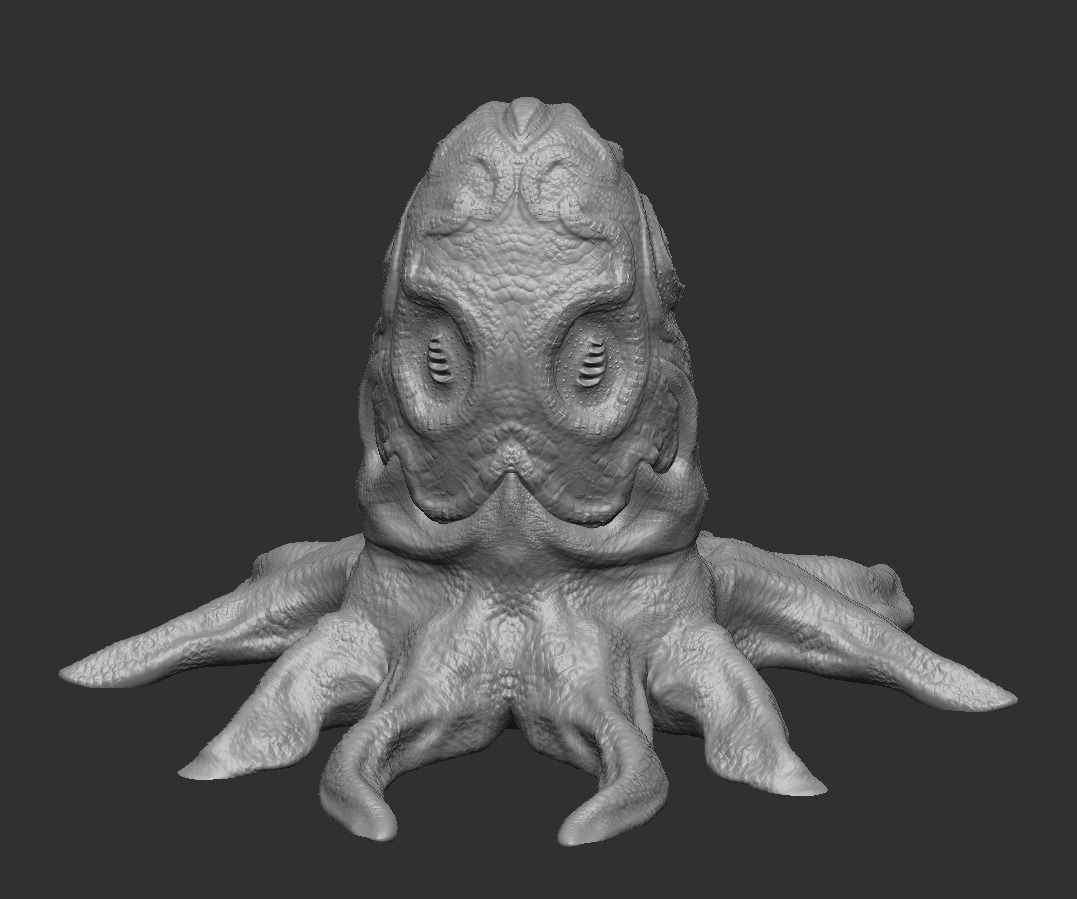 Alien Egg 5 Low-poly 3D model_5