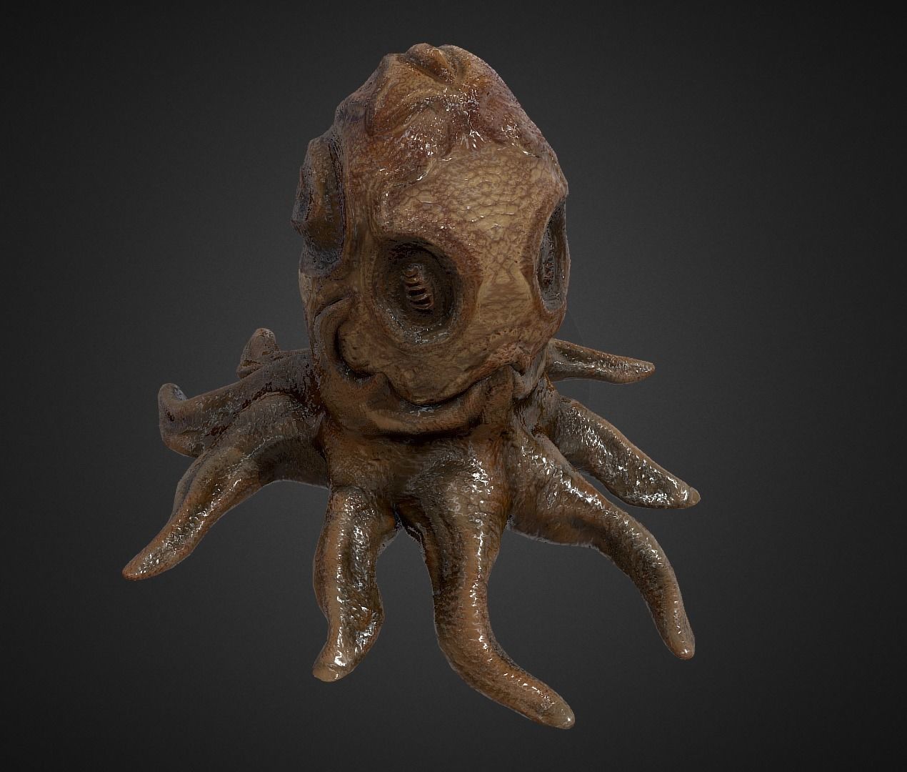 Alien Egg 5 Low-poly 3D model_24