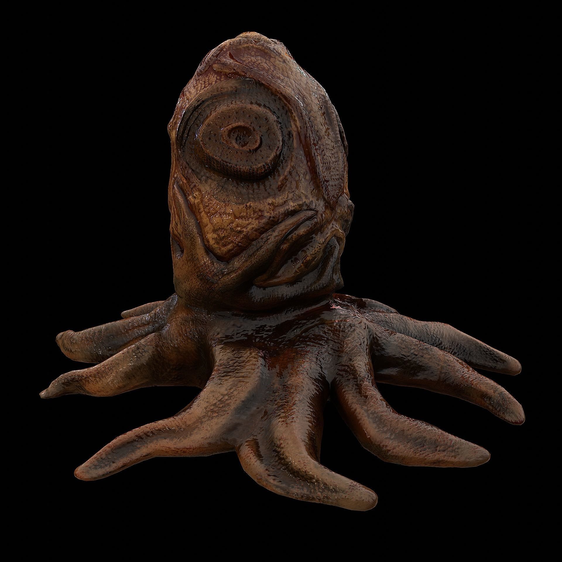 Alien Egg 5 Low-poly 3D model_10