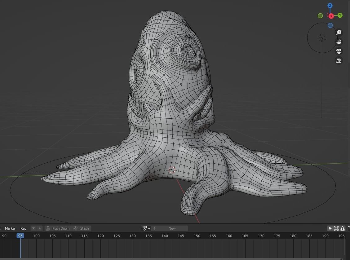 Alien Egg 5 Low-poly 3D model_14