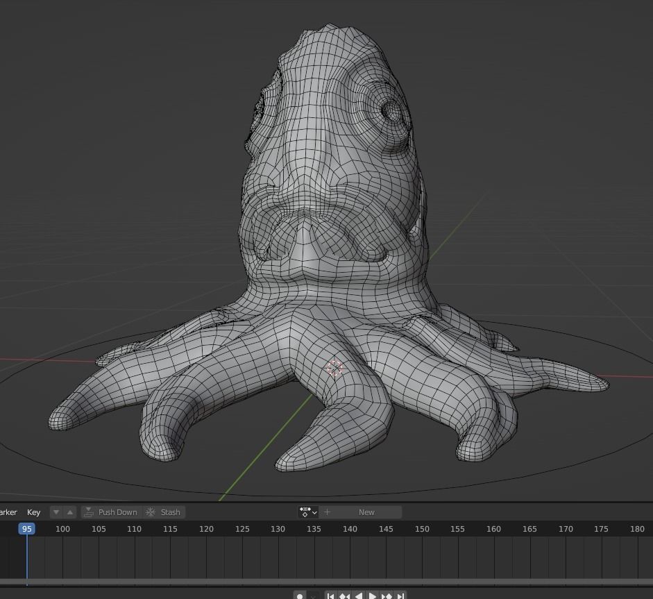 Alien Egg 5 Low-poly 3D model_22