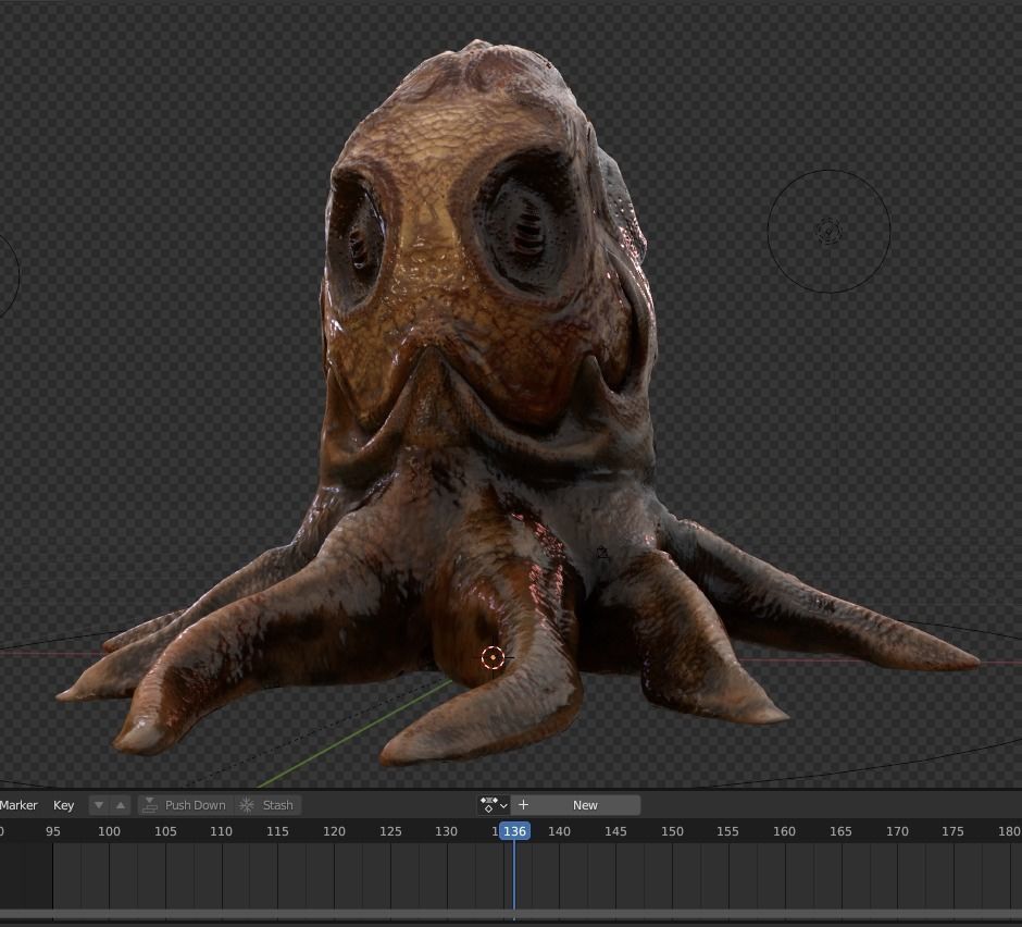 Alien Egg 5 Low-poly 3D model_21