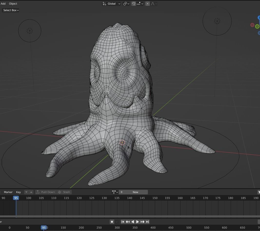 Alien Egg 5 Low-poly 3D model_8