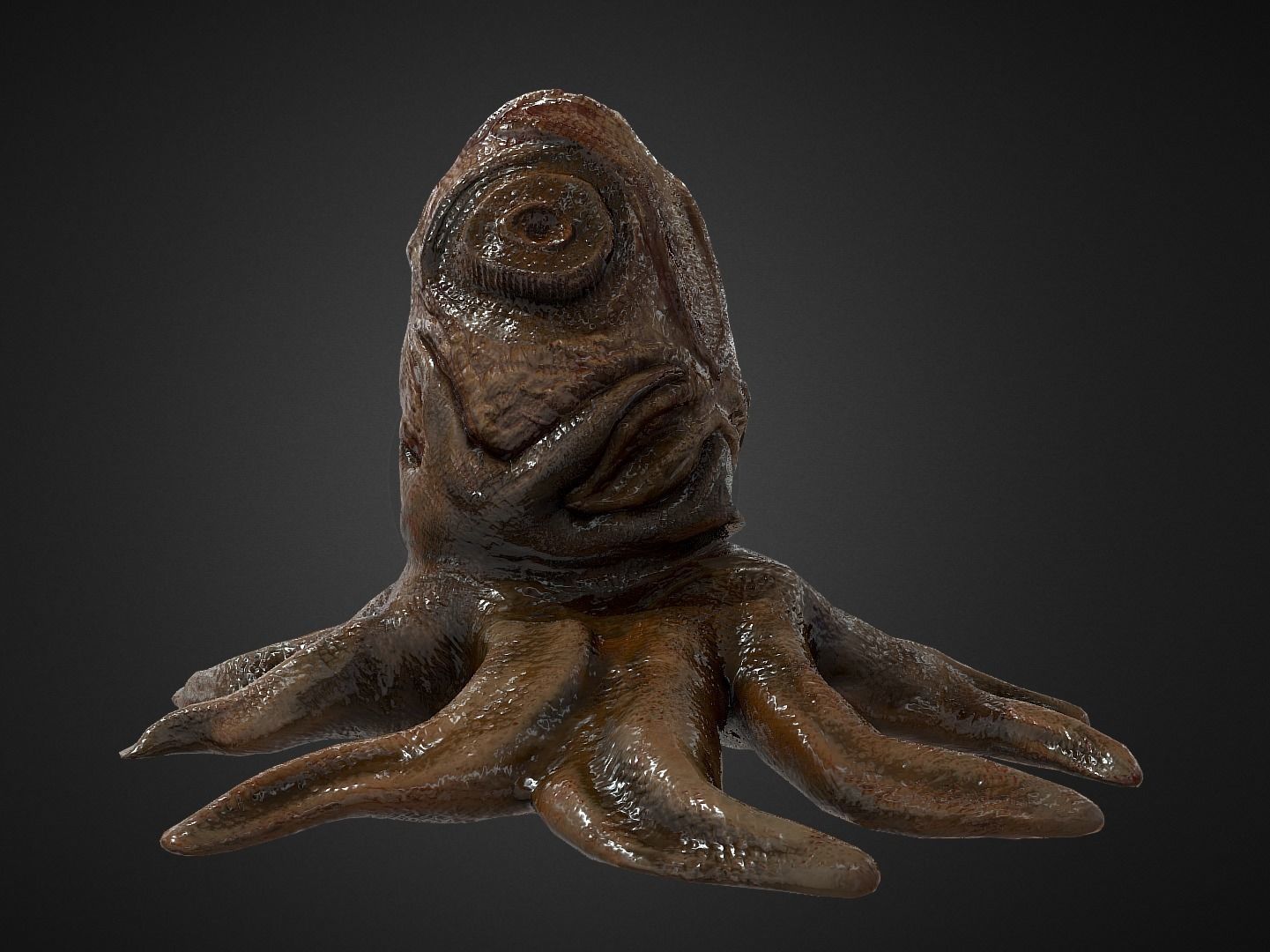 Alien Egg 5 Low-poly 3D model_29