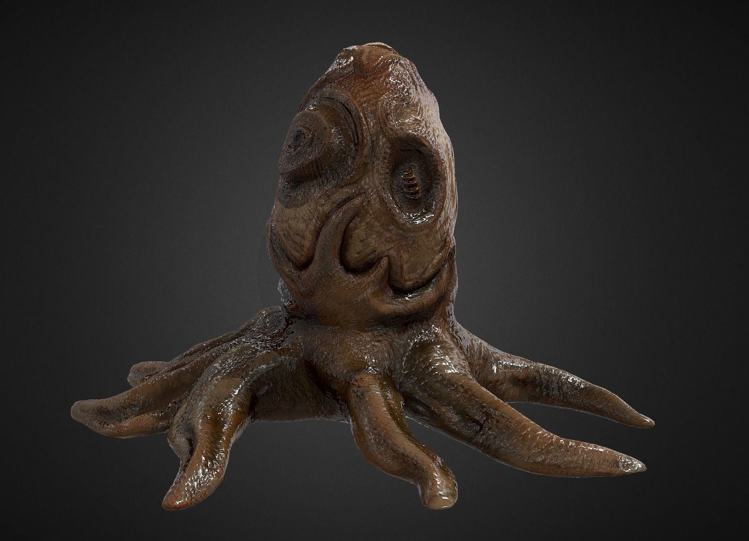 Alien Egg 5 Low-poly 3D model_27