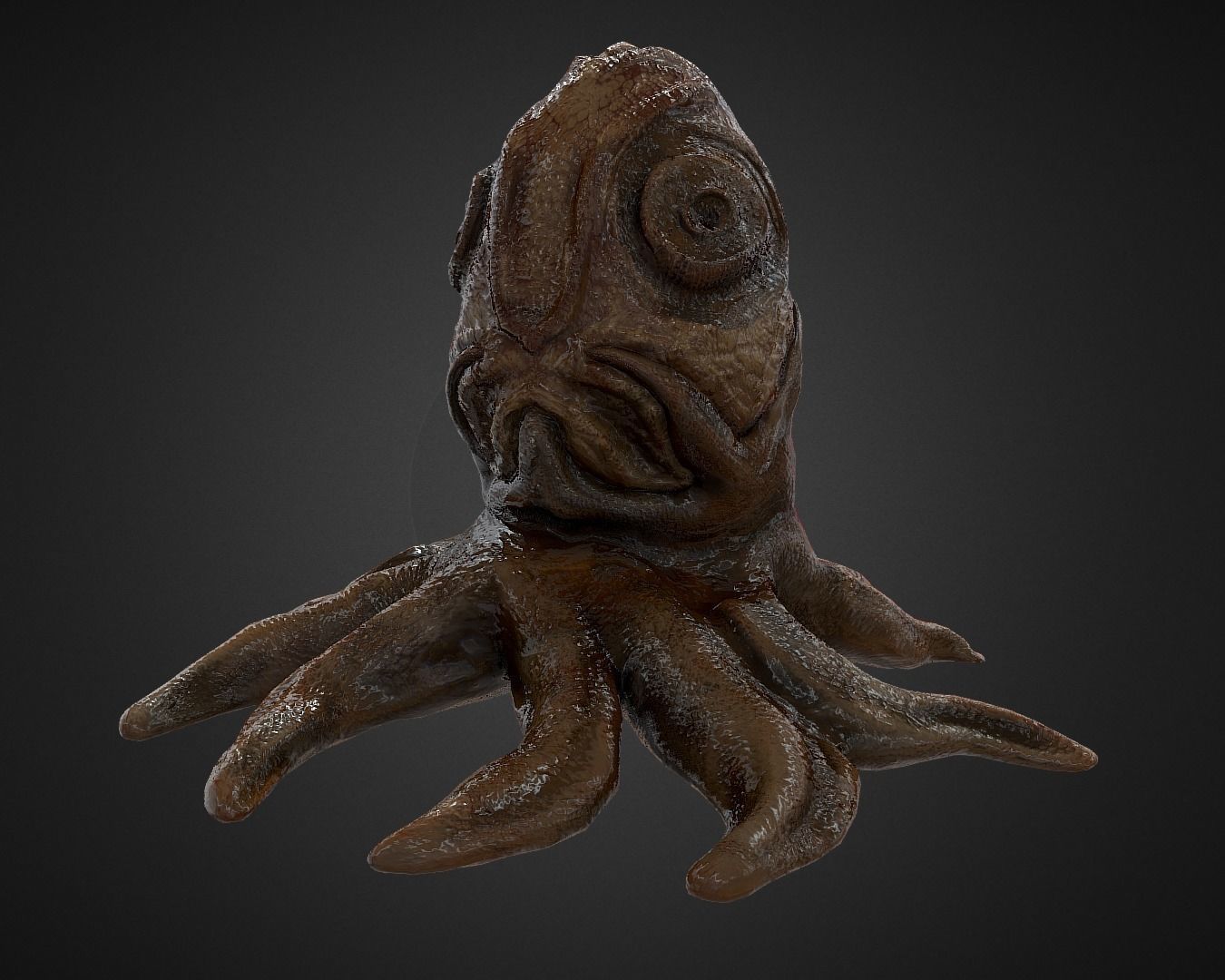 Alien Egg 5 Low-poly 3D model_32