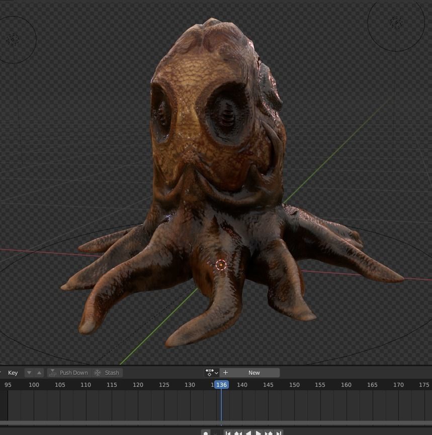 Alien Egg 5 Low-poly 3D model_13