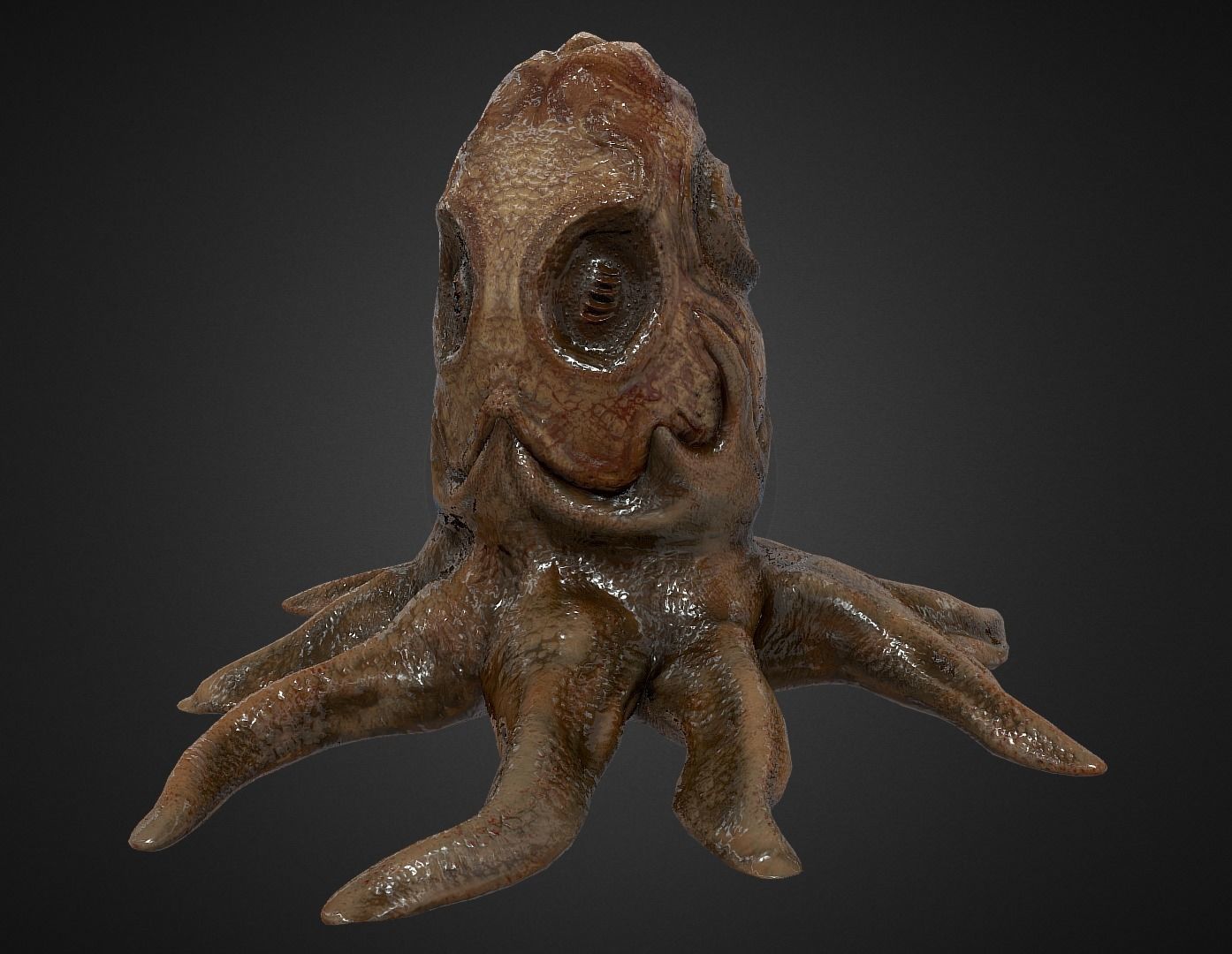 Alien Egg 5 Low-poly 3D model_23