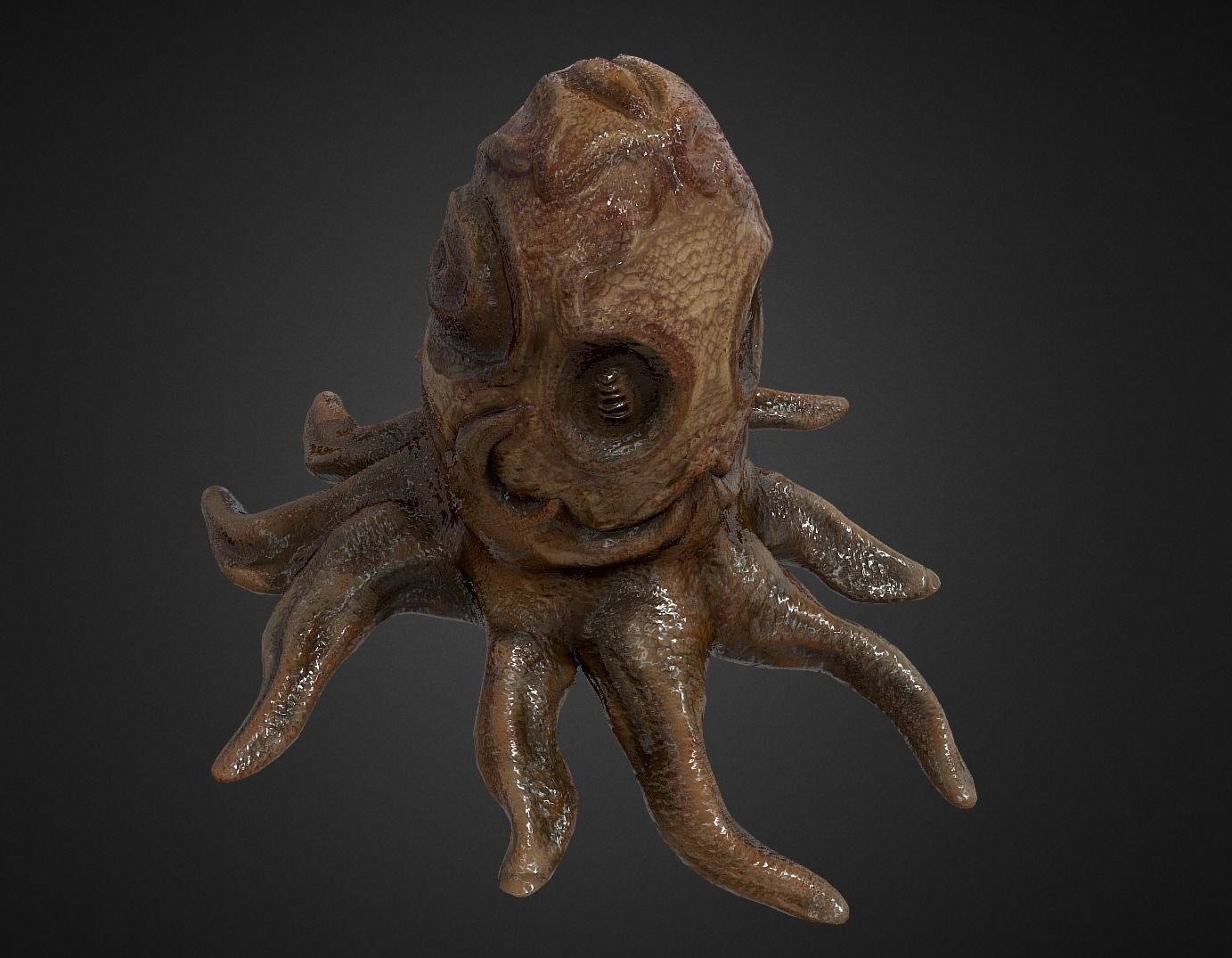 Alien Egg 5 Low-poly 3D model_26