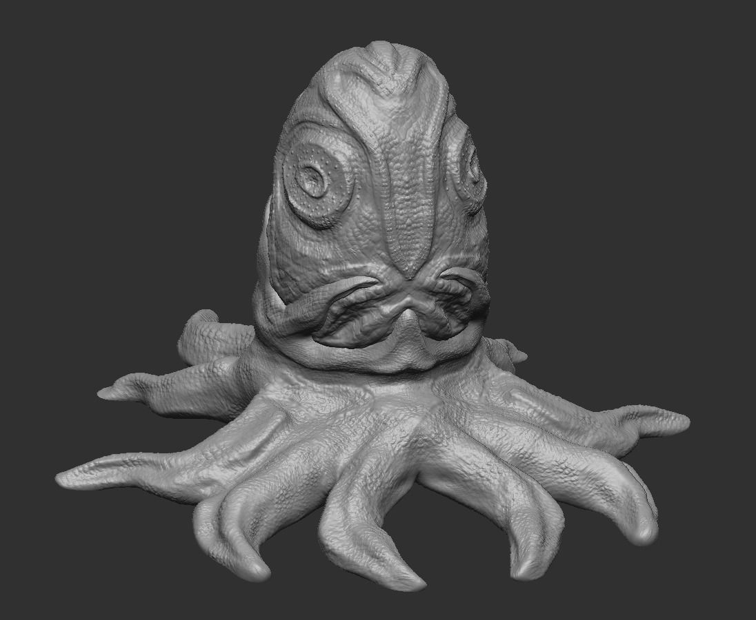 Alien Egg 5 Low-poly 3D model_11