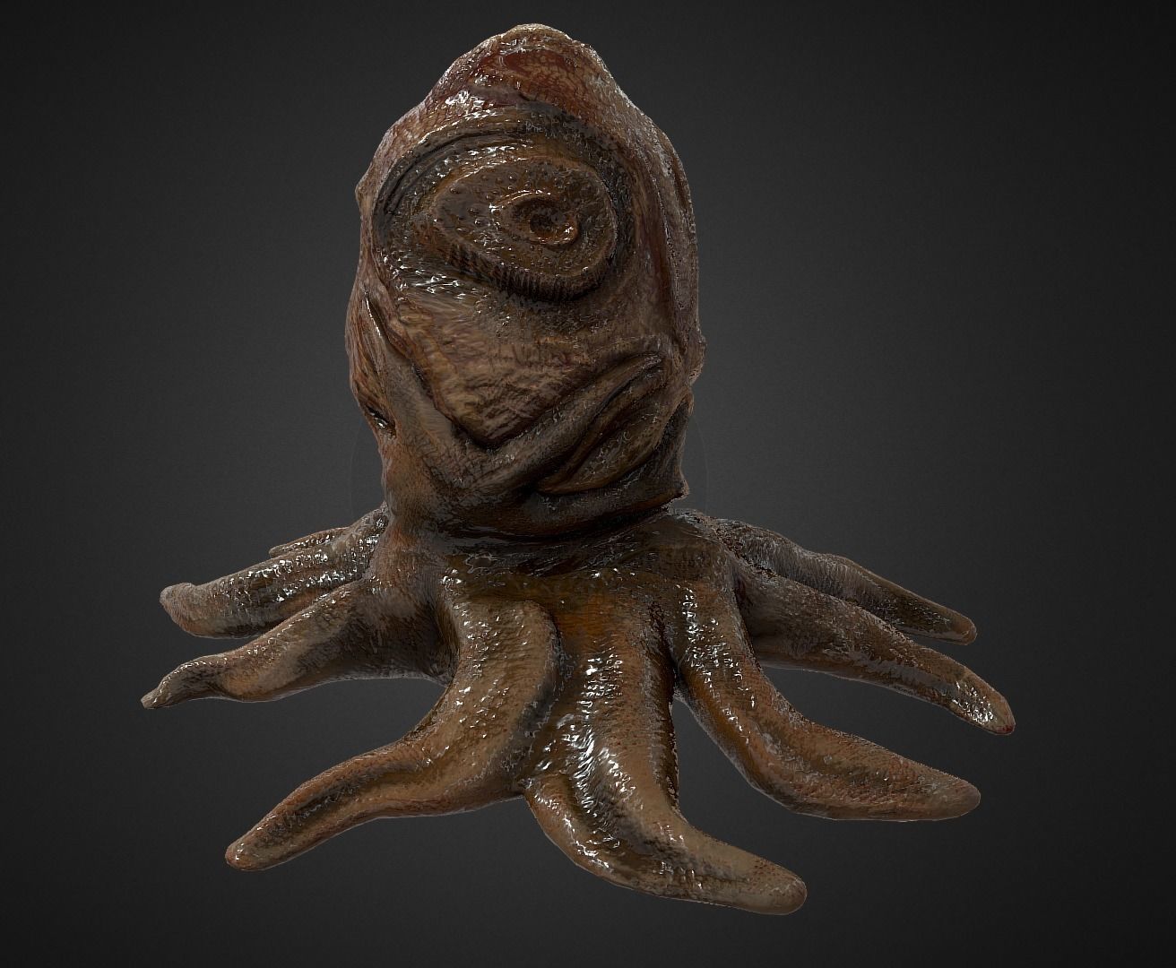 Alien Egg 5 Low-poly 3D model_31