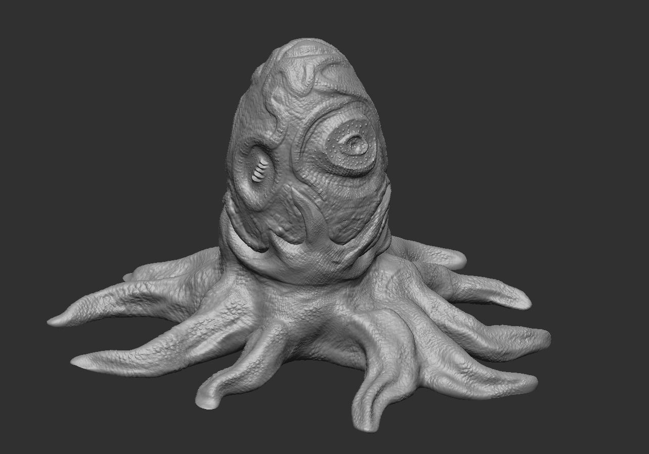 Alien Egg 5 Low-poly 3D model_6