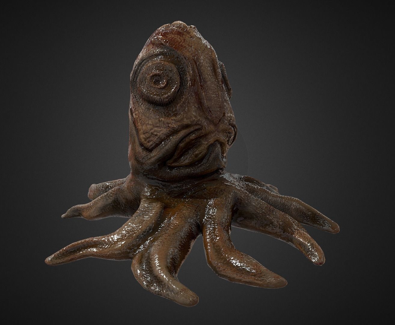 Alien Egg 5 Low-poly 3D model_25