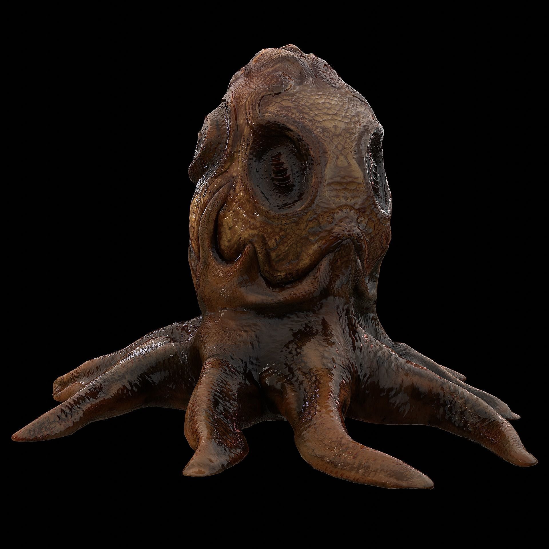 Alien Egg 5 Low-poly 3D model_19