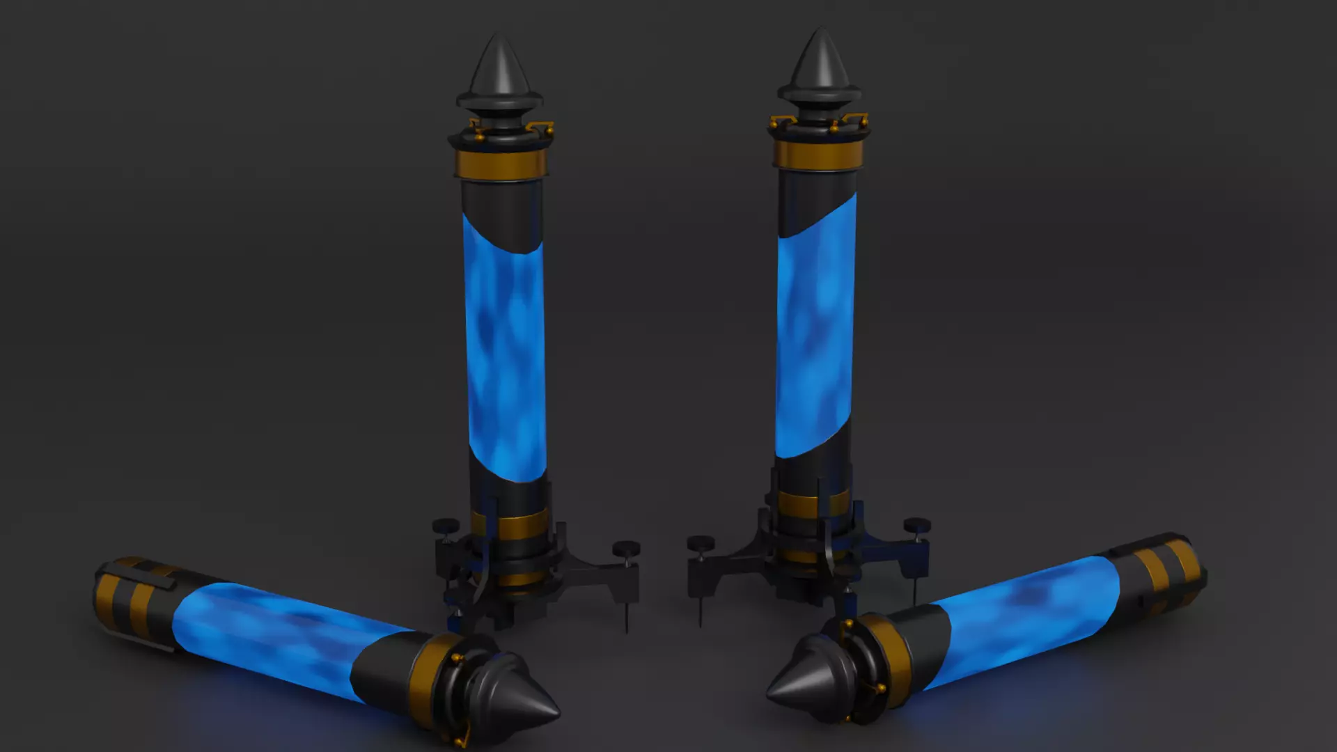 Mana potion Low-poly 3D model_0