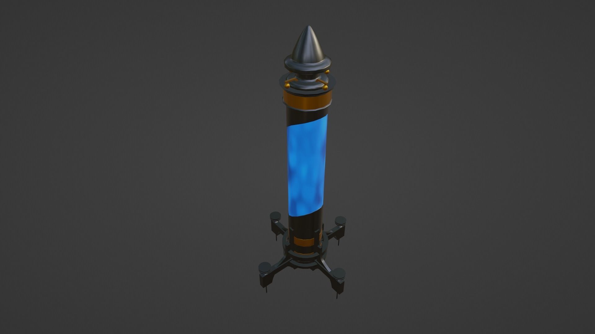 Mana potion Low-poly 3D model_3