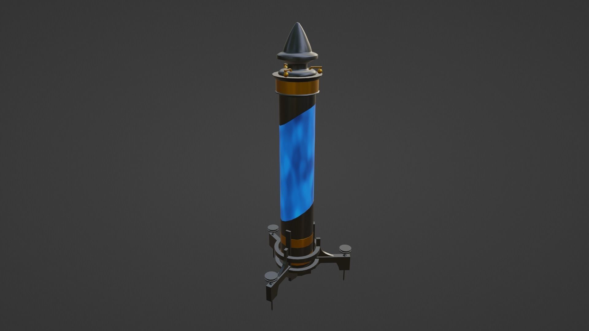 Mana potion Low-poly 3D model_1