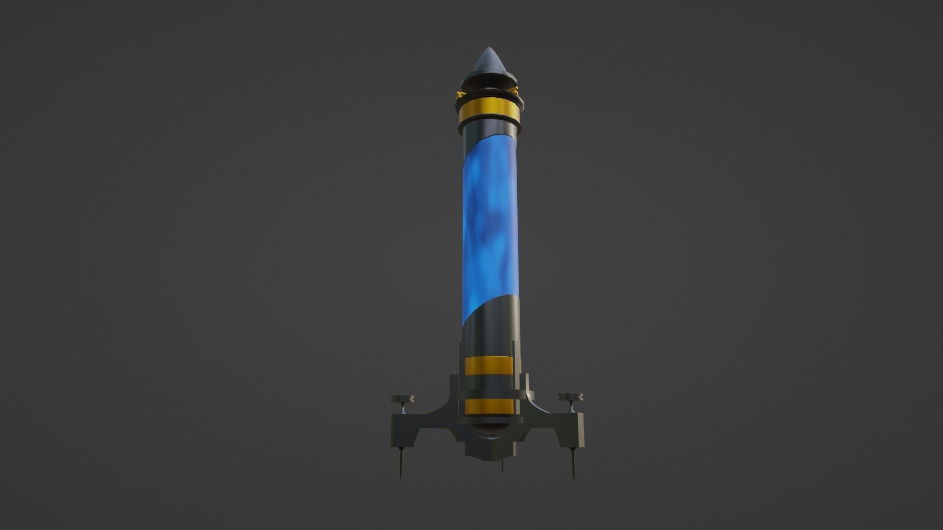 Mana potion Low-poly 3D model_2