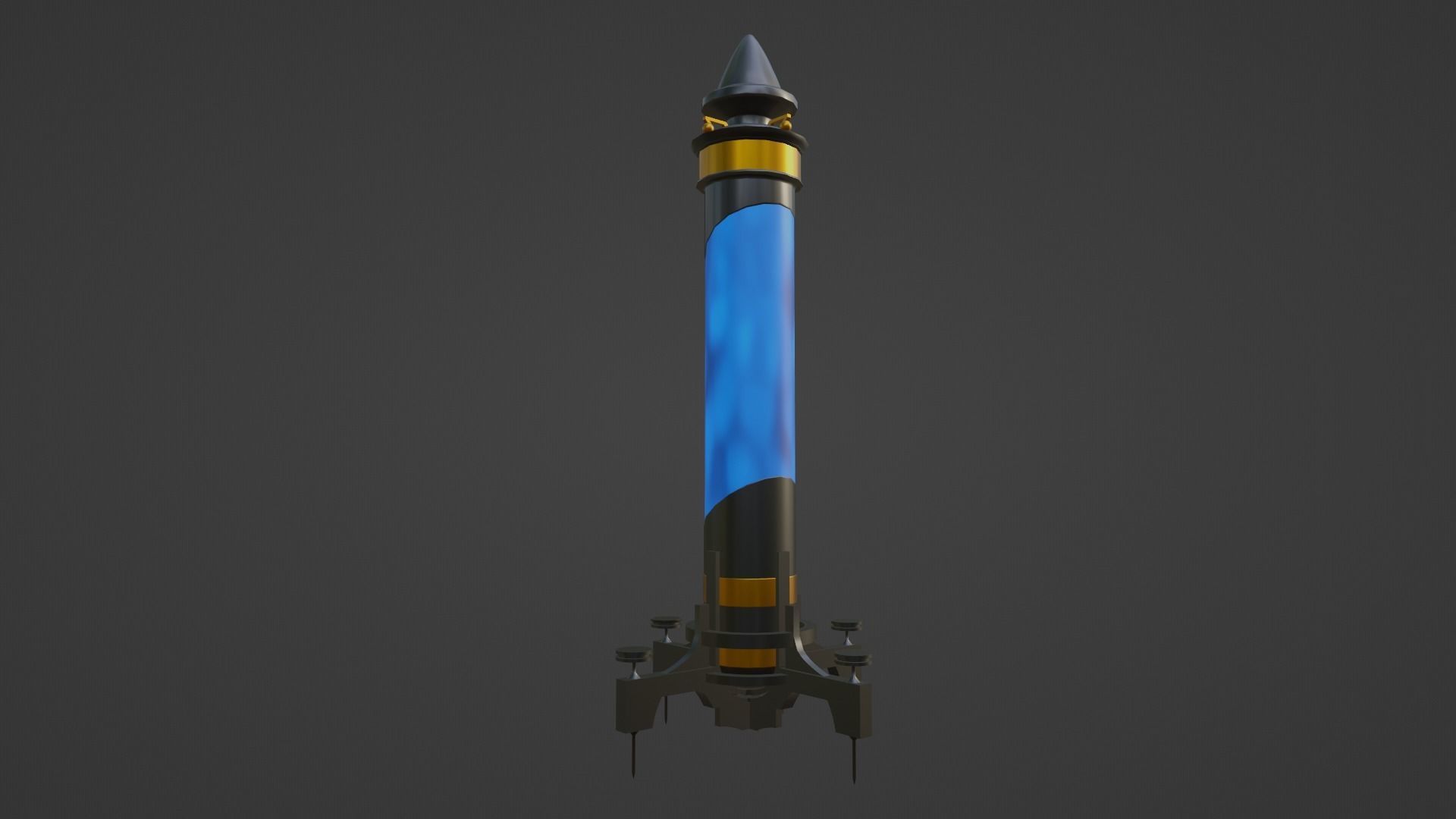 Mana potion Low-poly 3D model_4