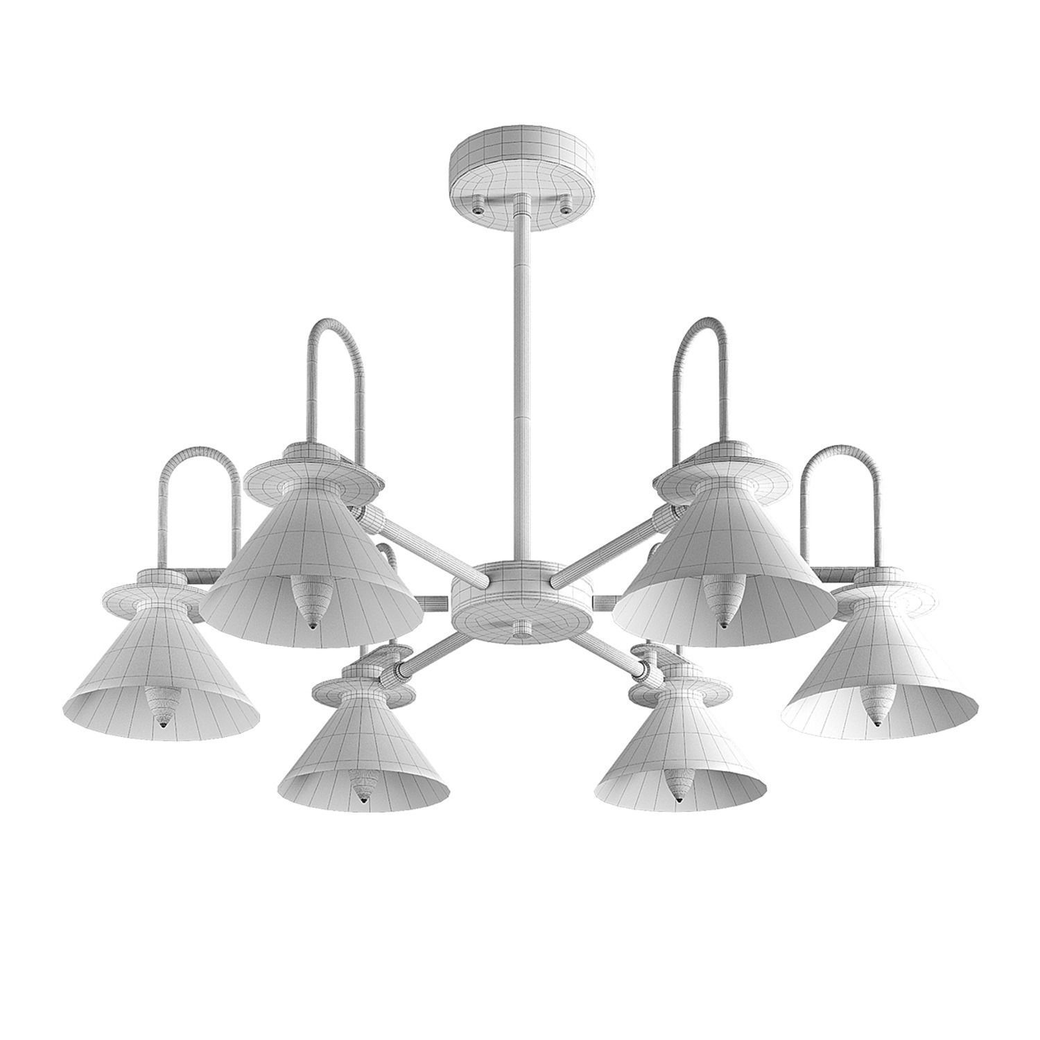 Chandelier collection 3D model_2