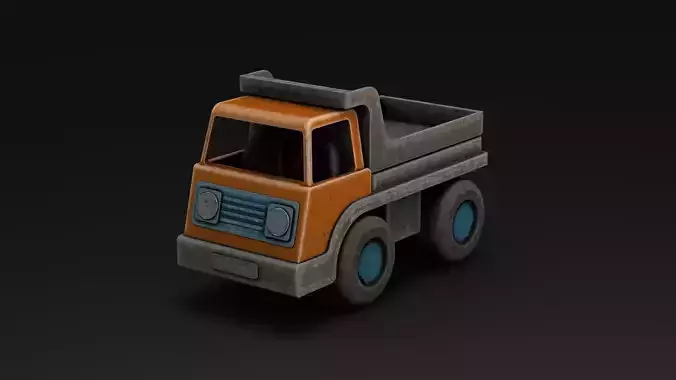 Toy  DUMP truck TEXTURED