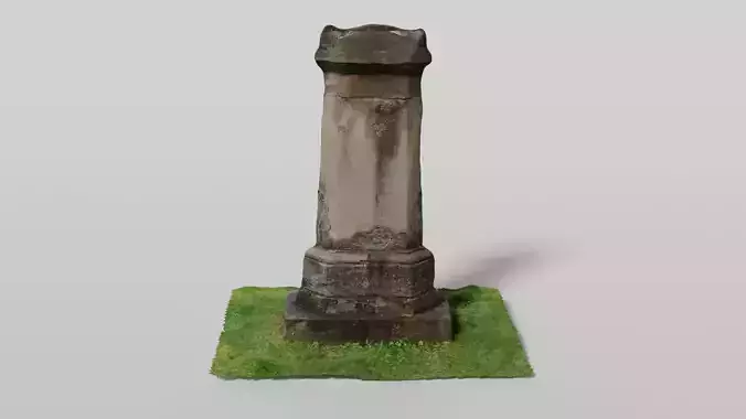 Scanned old grave model