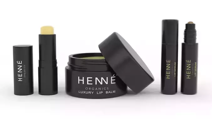 Henne Organics Lip Balm 3D model