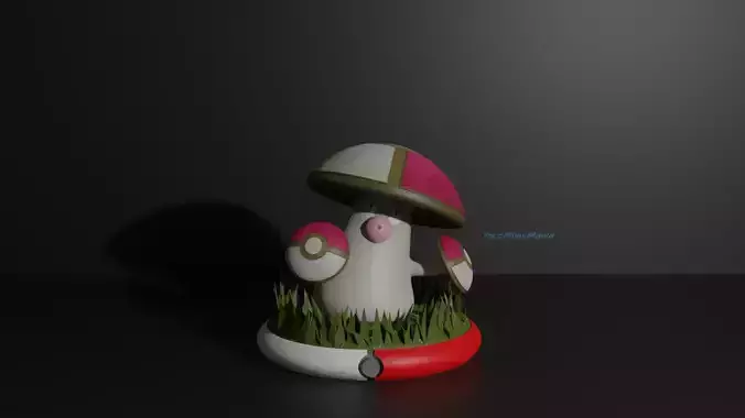 Amoonguss pokemon 3D print model 3D print model