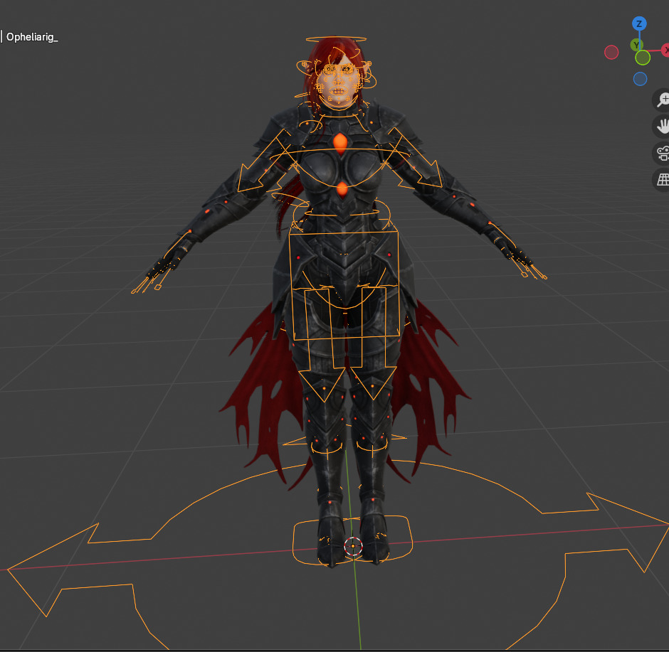 Ophelia - Game-Ready - Rigged Character - Facial Rig - PBR Low-poly 3D model_5