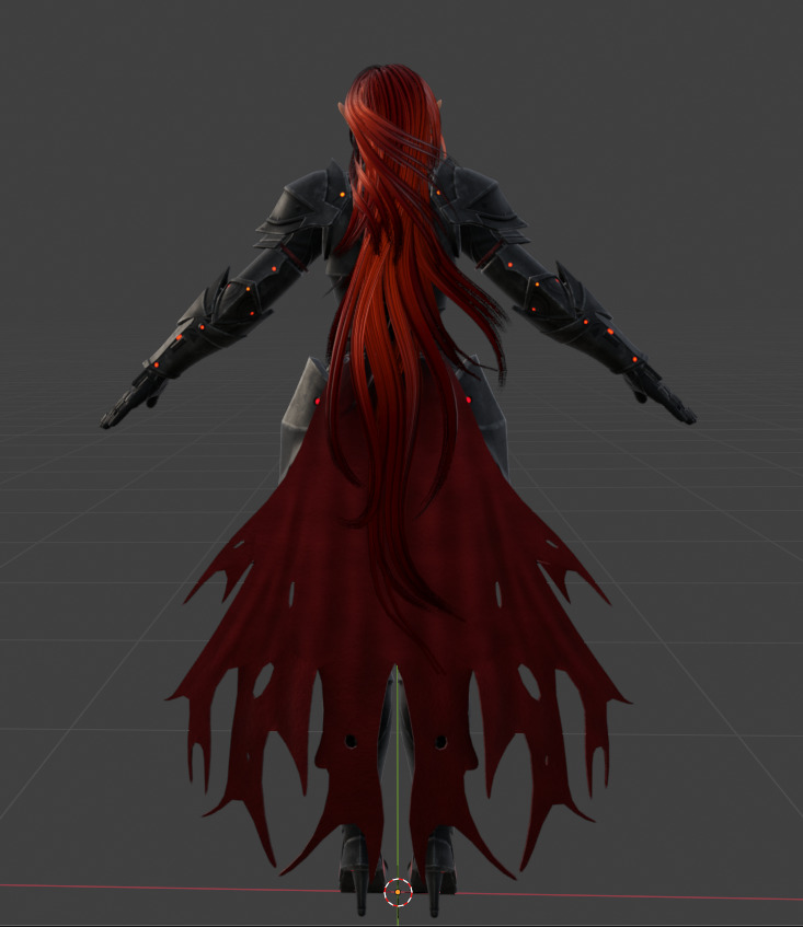 Ophelia - Game-Ready - Rigged Character - Facial Rig - PBR Low-poly 3D model_2